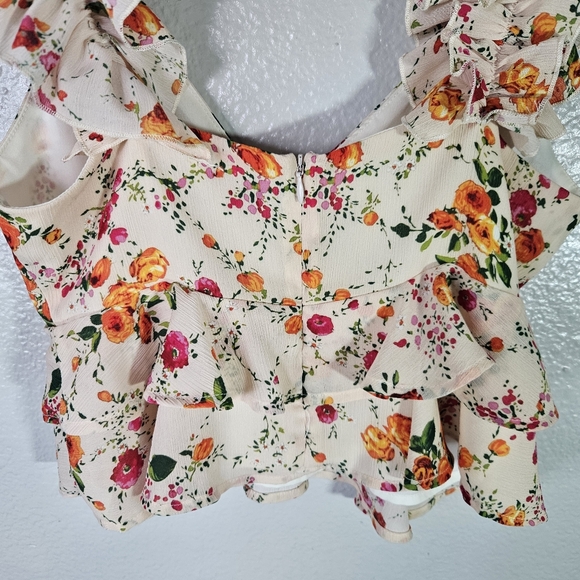 House of Harlow 1960 x REVOLVE Luella Top in Ivory Floral Size S - Picture 8 of 11